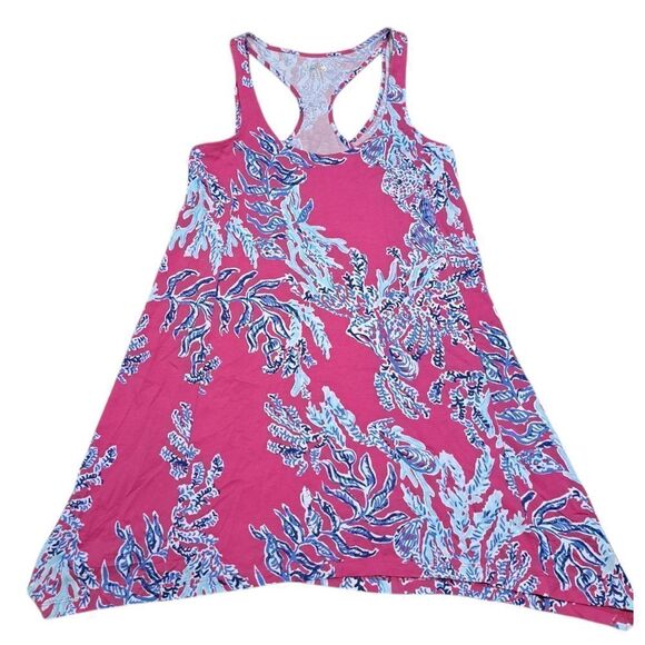 Lilly Pulitzer Samba Monterey Racerback Pima Cotton Pink Multi-color Size XS - Picture 1 of 12